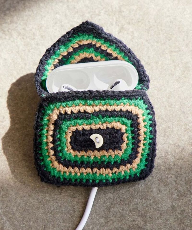 [Hot Pre-order] Nepali woven earphone storage bag pendant (4 colors) NWWP5209 - Headphones & Earbuds Storage - Other Materials 