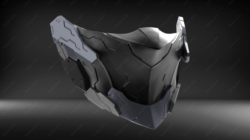 Digital 3D model of Cyborg Mask V2 for 3D print - 其他數位商品 - 其他材質 