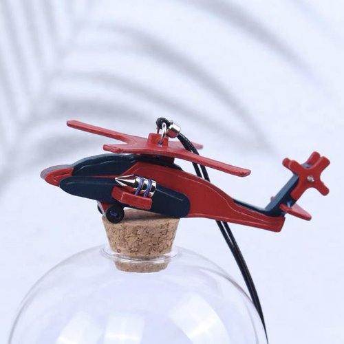 UnrulyWind.LEATHERWORK 飛機汽車掛件高階感車內掛飾牛皮直升飛機小眾設計禮物送男友真皮