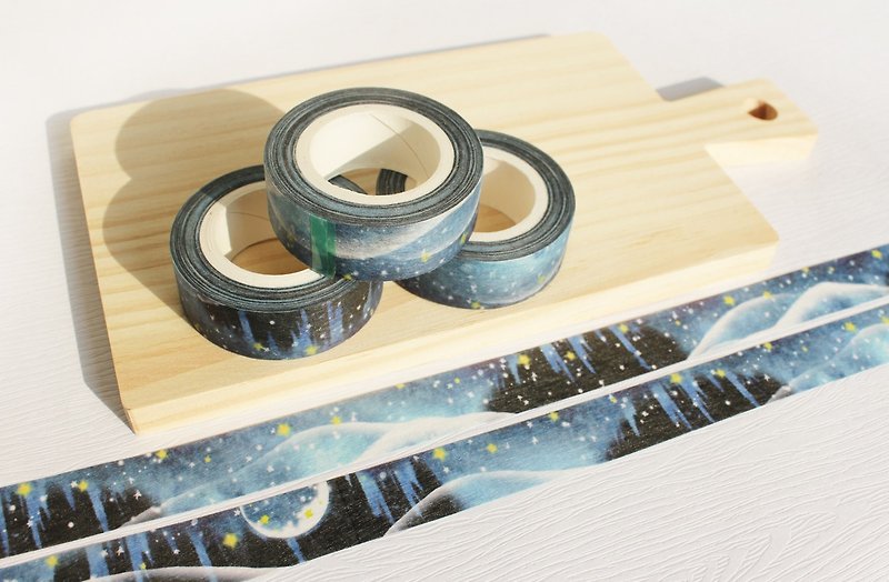 夜空の紙テープ - マスキングテープ - 紙 ブラック