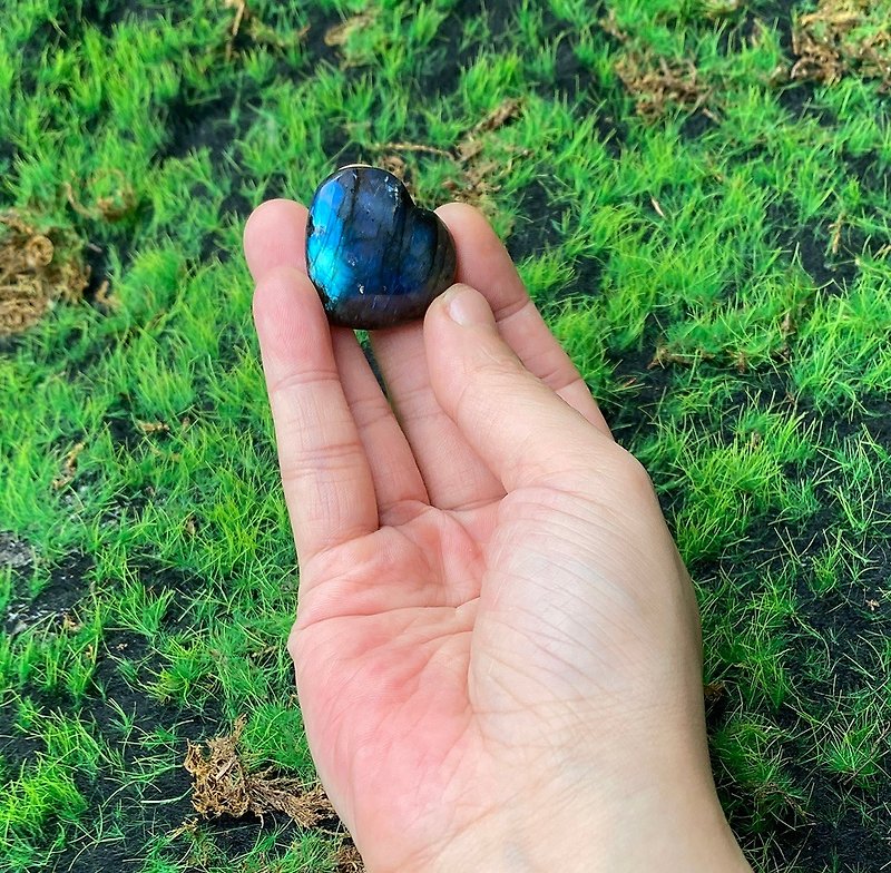 Energy Decoration-Natural Blue Light Rainbow Labradorite Love Healing Prosperous Marriage Wealth Fast Shipping - Items for Display - Crystal Multicolor