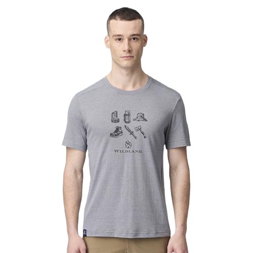 Wildland荒野戶外 【Wildland 荒野】山野器具圓領排汗上衣 男 0B21608-153 幻影灰