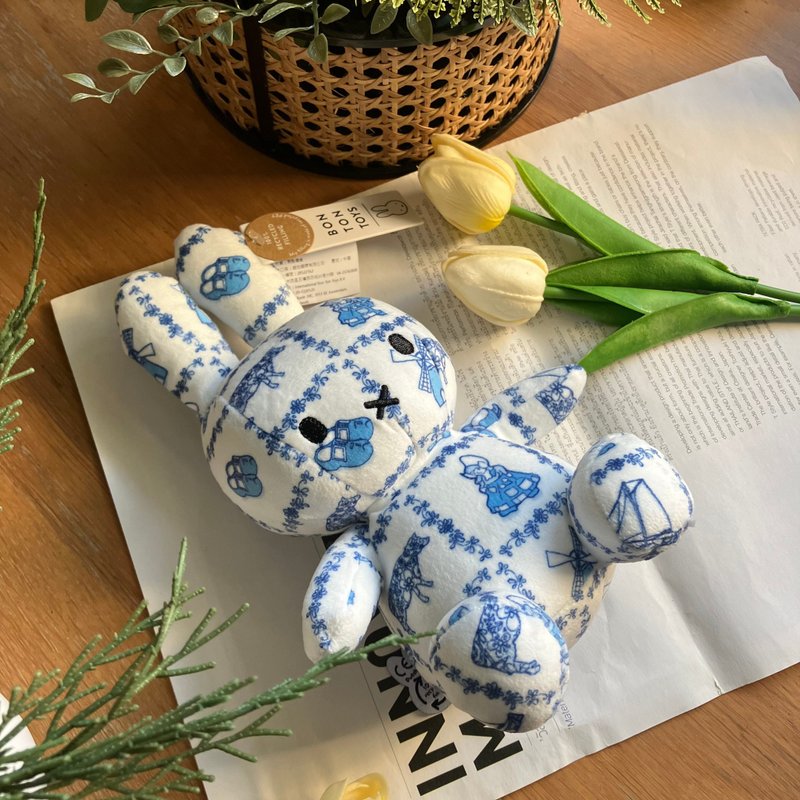 BON TON TOYS 米菲兔填充玩偶23CM-代爾夫特藍 - 公仔/玩偶 - 聚酯纖維 多色