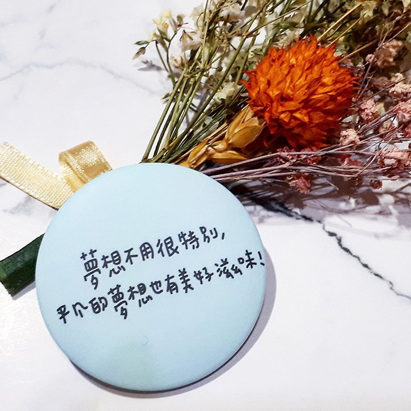 【CHIHHSIN Xiaoning】Quotations Badge-Blue Series_Choose 3 Get 1 Free Badge in the whole hall - เข็มกลัด/พิน - พลาสติก 