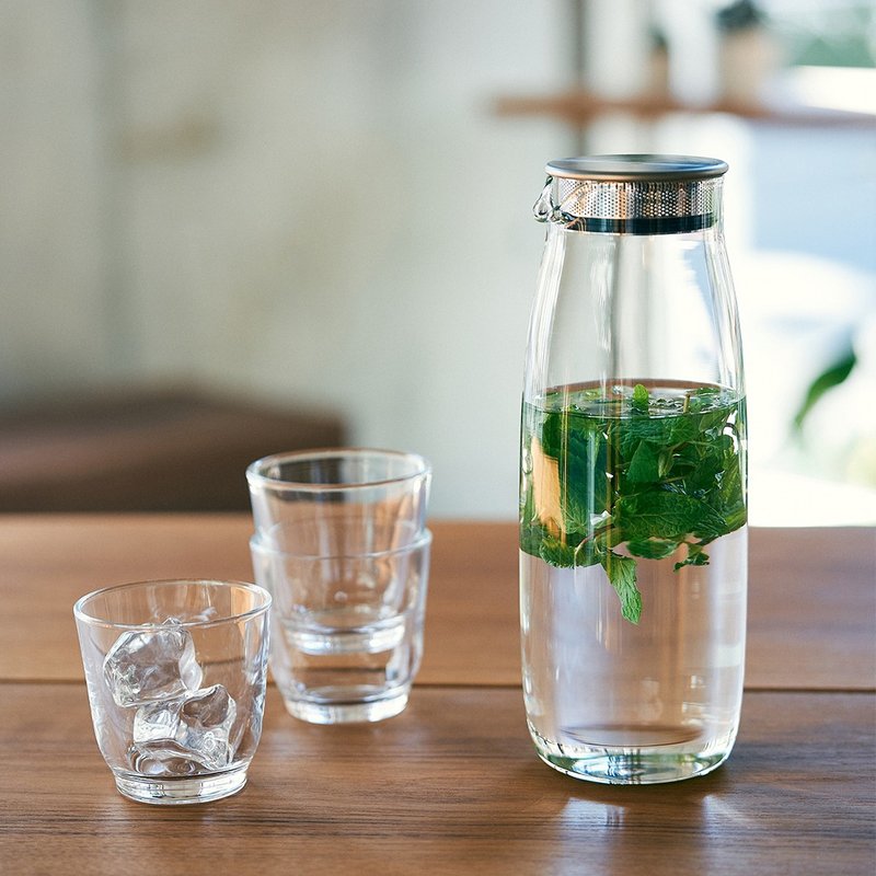 Japan KINTO UNITEA glass water bottle / cold brewing pot - a total of 2 types - กระติกน้ำ - แก้ว สีใส