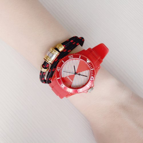 PICONO Watches 【PICONO】普普馬戲團系列運動手錶-幸運魚(紅) / BA-PP-10