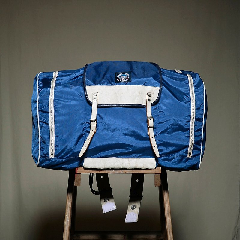 Vintage Mizuno retro mountaineering bag outdoor vintage - กระเป๋าเป้สะพายหลัง - เส้นใยสังเคราะห์ สีน้ำเงิน