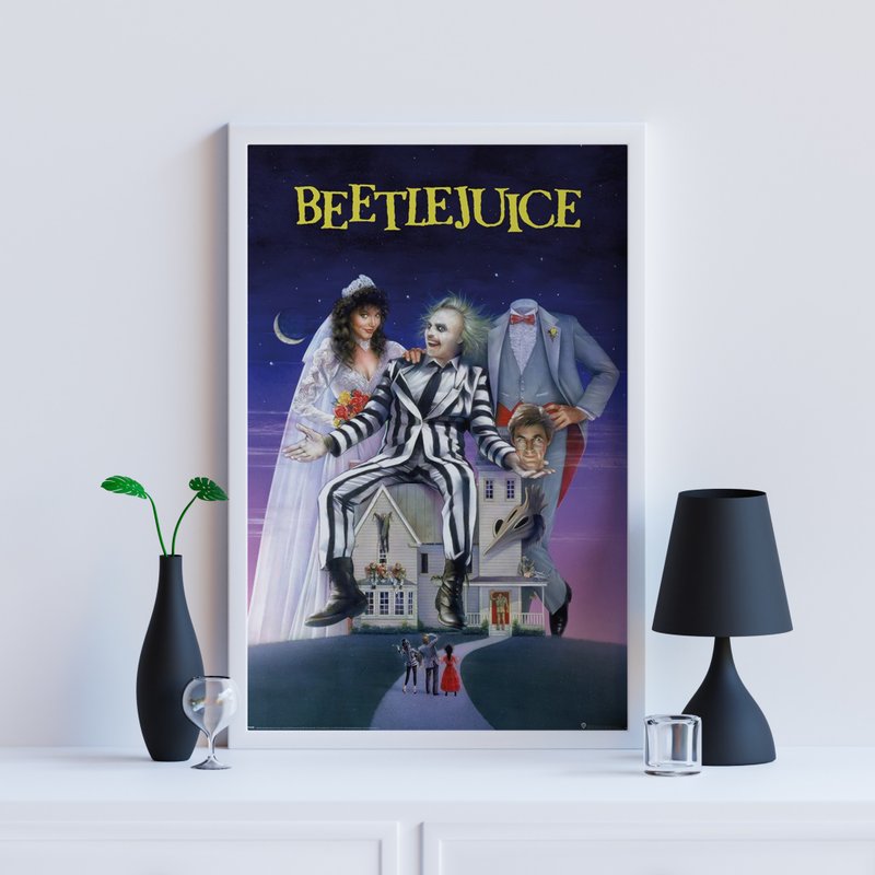 【陰間大法師】BEETLEJUICE 進口電影海報/ 提姆波頓 - 海報/掛畫/掛布 - 紙 多色