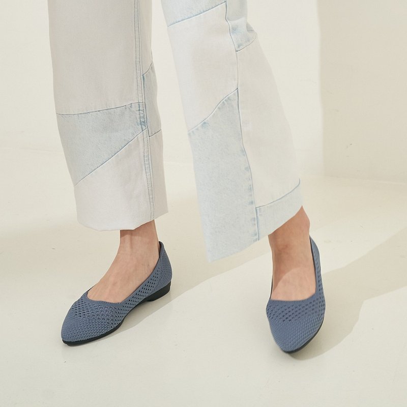 euphotic flats blue - รองเท้าบัลเลต์ - เส้นใยสังเคราะห์ สีน้ำเงิน