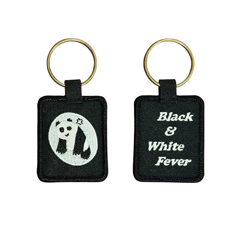 刺繡鑰匙圈 ft. 熊貓 - 鑰匙圈/鑰匙包 - 其他金屬 