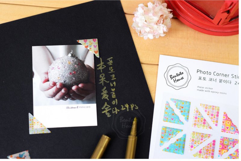 Colorful decorative corner stickers Polaroid photos Scene Memories Arrangement P - Gift Wrapping & Boxes - Other Materials 