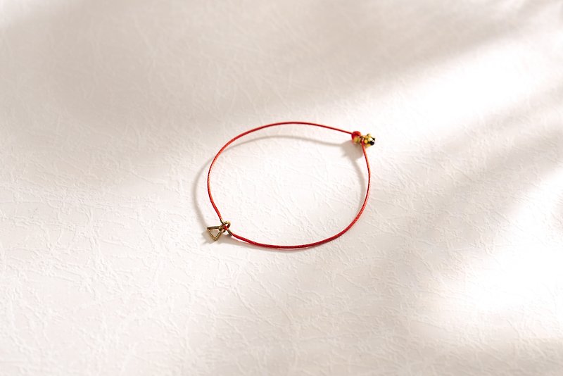 Charlene traction silk bracelet-E 16S-hand made bracelet bracelet pair chain anklet necklace - สร้อยข้อมือ - โลหะ สีแดง
