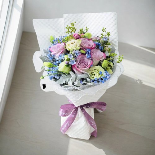 FlowerKitchen 花 誕生日 プレゼント ギフトバッグ入りバラの