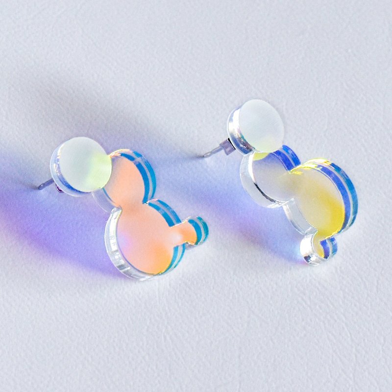 Aurora bubble earrings - Earrings & Clip-ons - Acrylic Multicolor