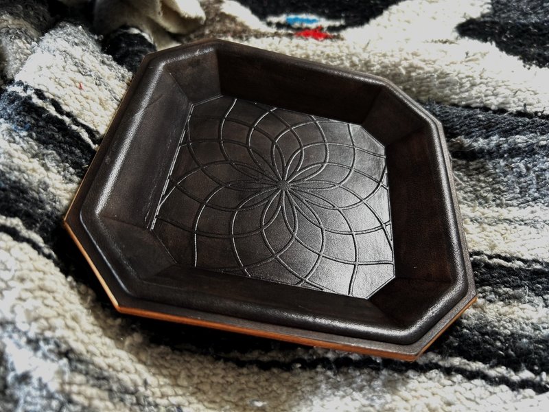 【Shanyu Production】Navajo Dream Catcher Leather Tray - ของวางตกแต่ง - หนังแท้ 