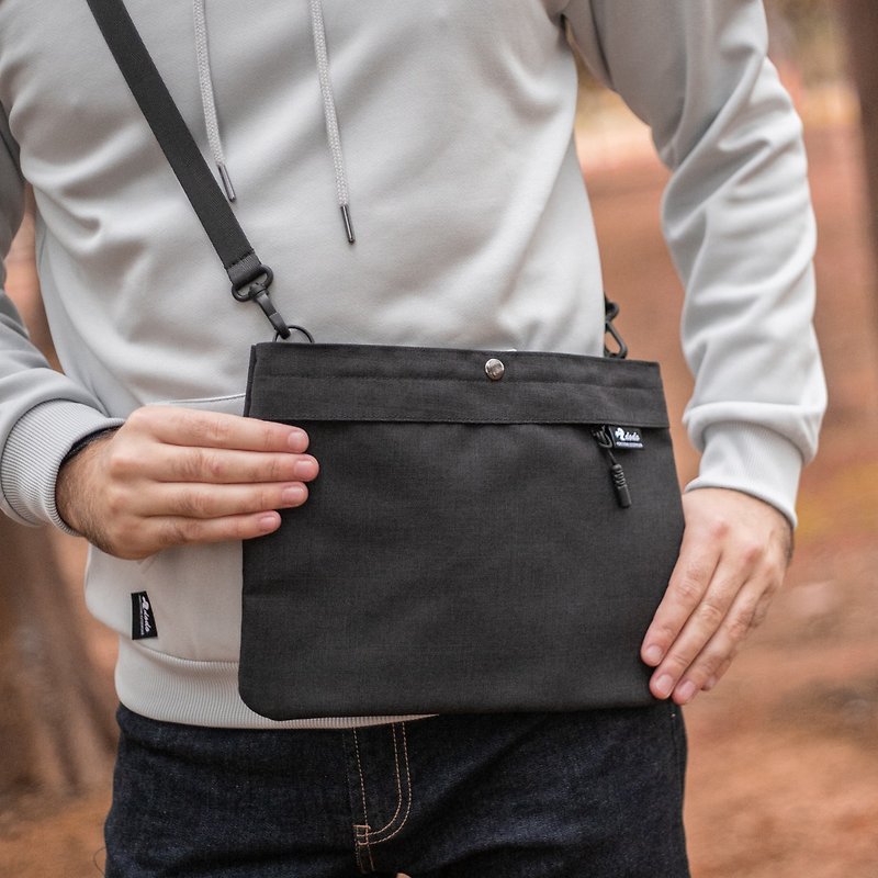 Lightweight Multipurpose Crossbody Bag - Messenger Bags & Sling Bags - Nylon Black