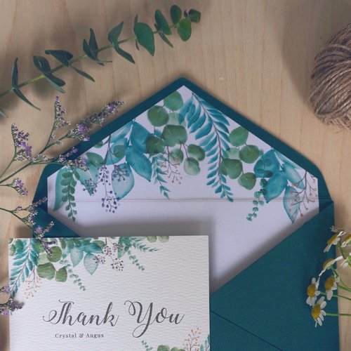 The Creamy Petals Studio 【婚禮訂製】客製化信封內襯 (不包含信封)