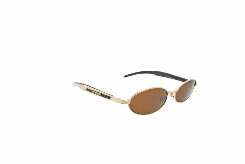 Alain Delon AD2009 COL.2 Japan 80s Vintage Sunglasses - กรอบแว่นตา - โลหะ สีทอง