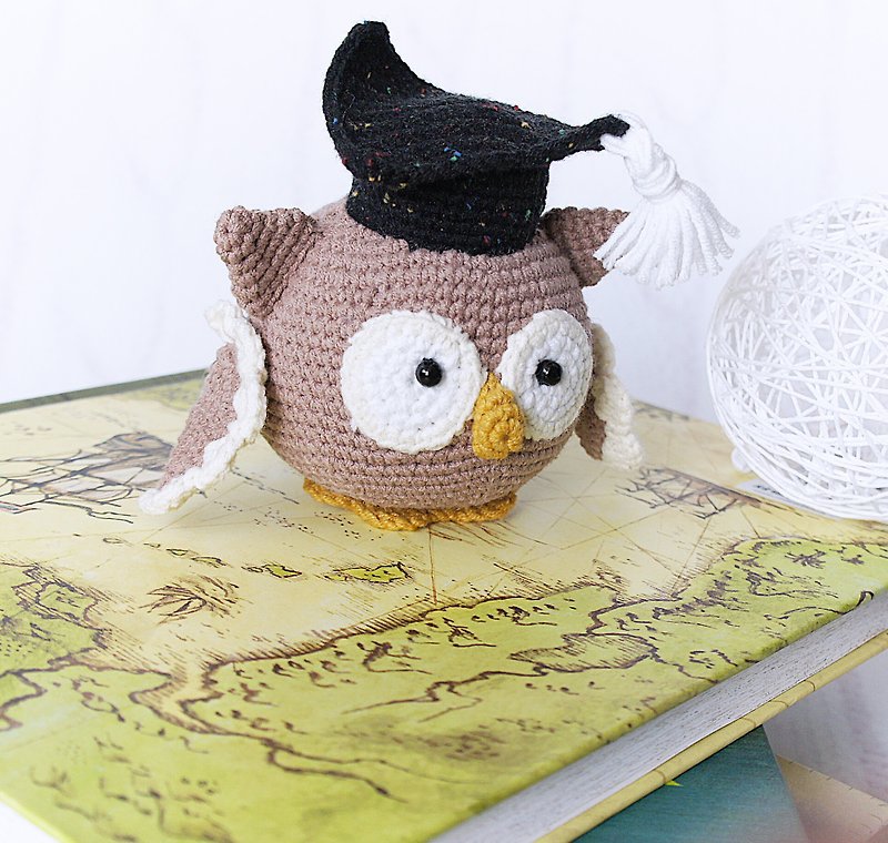 Owl Graduation Gift, Back to School Present, Toy for Daughter Graduation - Kids' Toys - Cotton & Hemp Brown