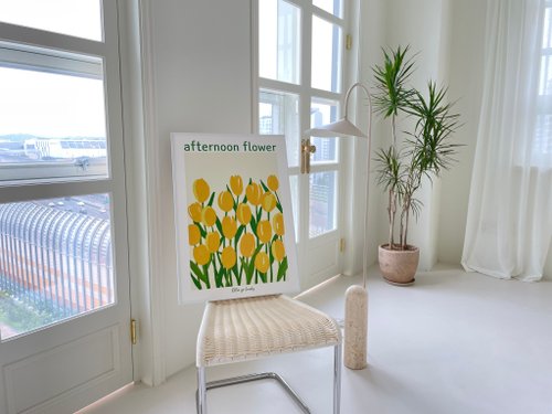 絵画  アートポスター  シャーリーフェルッ  チューリップ 絵画 アートポスター シャーリーフェルッ チューリップ