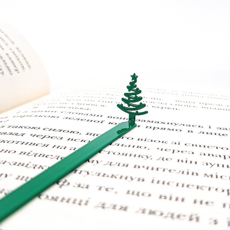 Bookmark Cute Christmas Tree | Small Bookish Gift for Book Lovers - Bookmarks - Other Metals Green