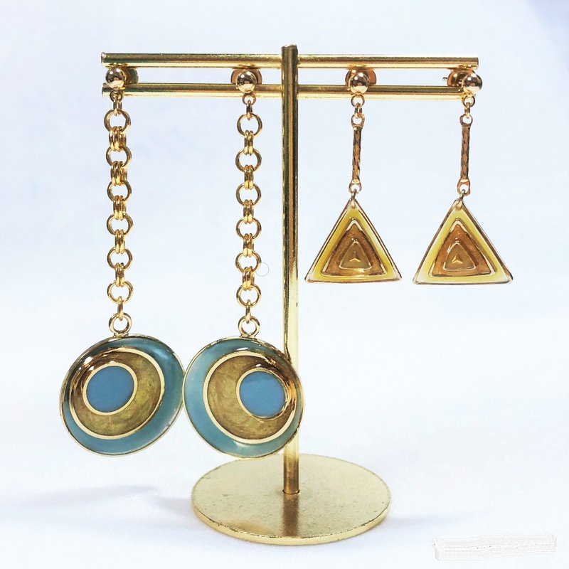 little 3d - Earrings & Clip-ons - Copper & Brass Multicolor