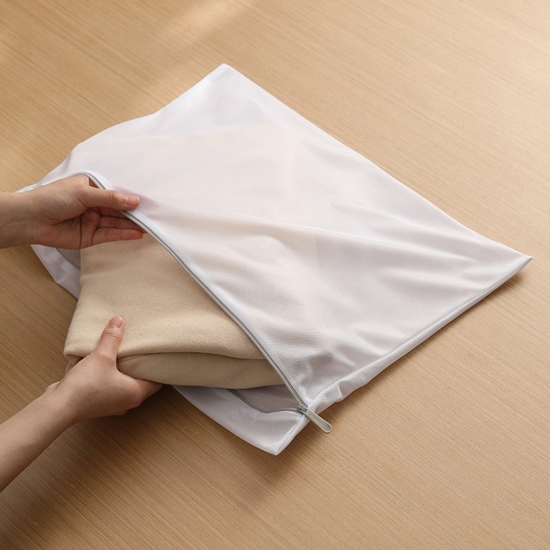 日本霜山 方型防纏繞衣物收納/洗衣袋(白)-3入-多款可選 - 洗衣精/衣物清潔 - 聚酯纖維 白色