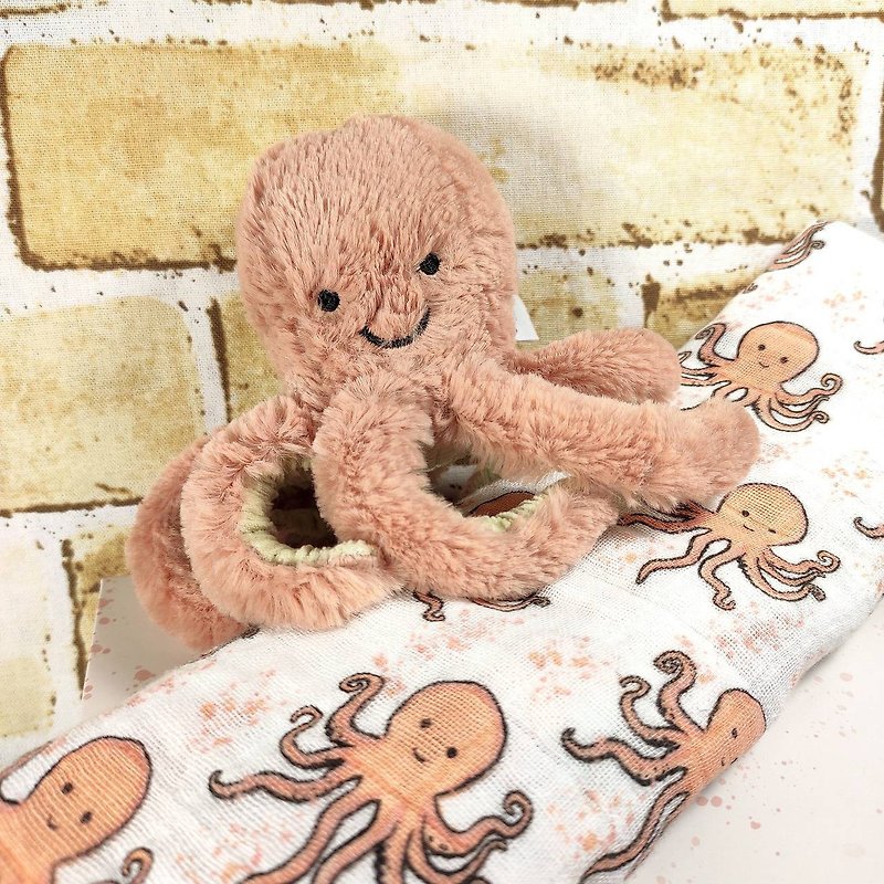 Odell Octopus 迷你章魚哥 14公分 - 公仔模型 - 聚酯纖維 粉紅色