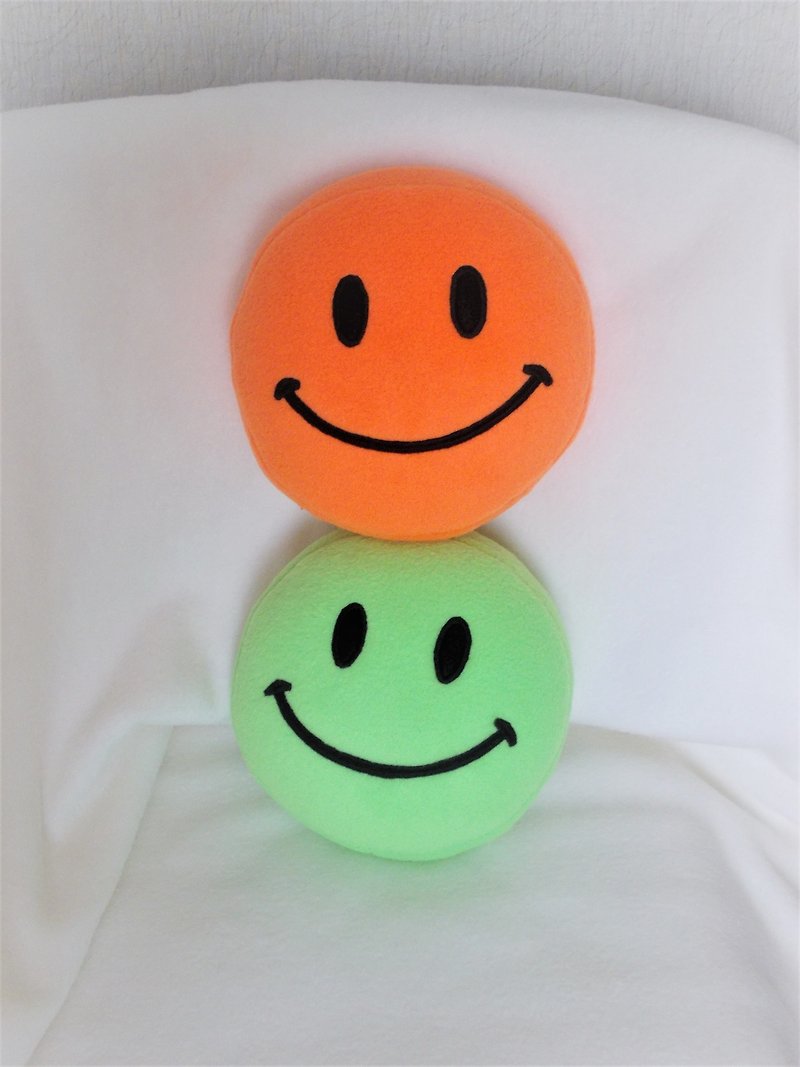 Orange smiley face toy, orange smiley toy,  orange smile toy, medium size, emoji - Stuffed Dolls & Figurines - Other Materials Orange