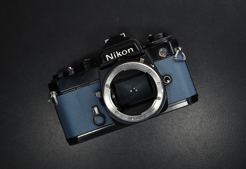【經典古物】手工製作 特殊色 尼康 迷霧藍 NIKON FE 底片相機 - 菲林/即影即有相機 - 其他金屬 