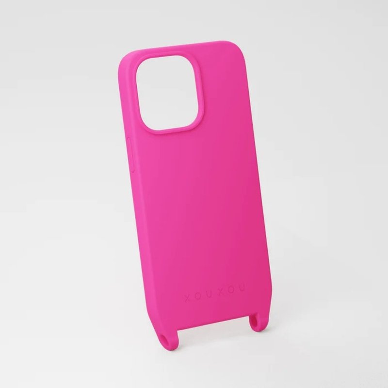 XOUXOU Phone Case -  Power Pink - เคส/ซองมือถือ - ซิลิคอน สีแดง