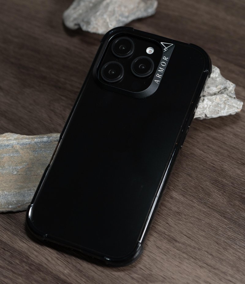 ARMOR iPhone 16 系列Signature PRE 電話保護殼_透明黑/黑帶 - 手機殼/手機套 - 其他材質 