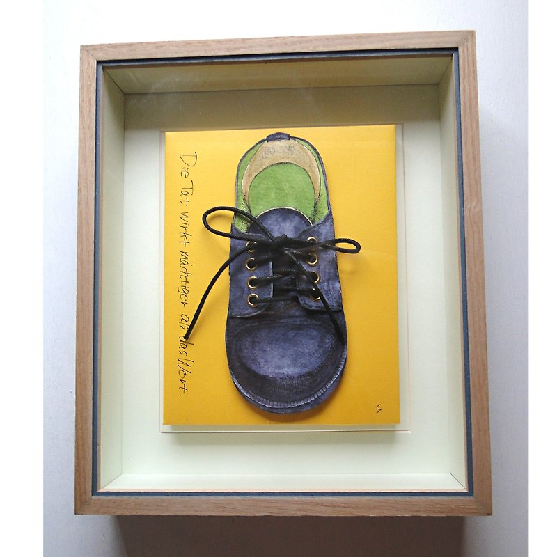 Original picture of shoes - Posters - Paper Yellow