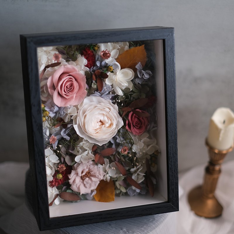 [Warm] Preserved flower photo frame imported from Japan Preserved flower - ของวางตกแต่ง - พืช/ดอกไม้ 