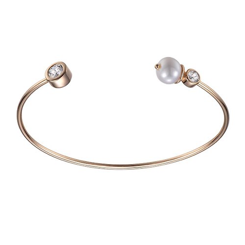 SOIRÉE BY N.Y. 蒔華芮設計師輕珠寶 珍珠鋯石簡約手環