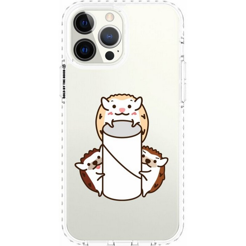 Hedgie與廁紙筒刺身小姐iPhone 16 Samsung S25 氣墊防摔保護殼 - 手機殼/手機套 - 塑膠 多色