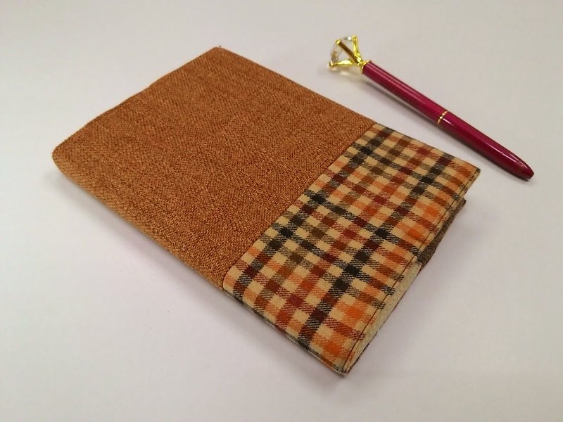 Exquisite A6 cloth book jacket ~ orange red (only product) B04-036 - Book Covers - Other Man-Made Fibers 