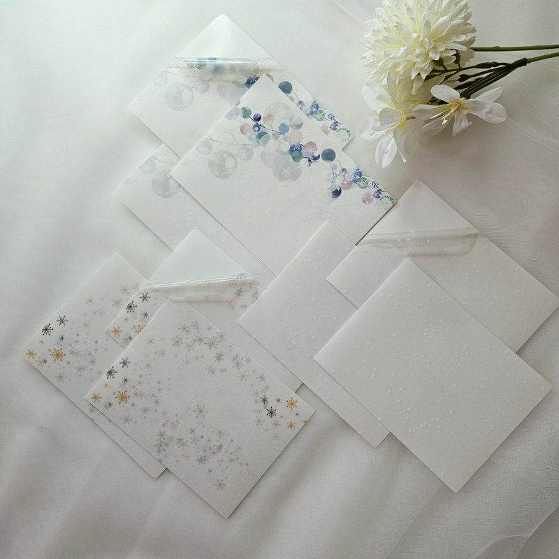 Sensitive background snowing sticker - 貼紙 - 塑膠 