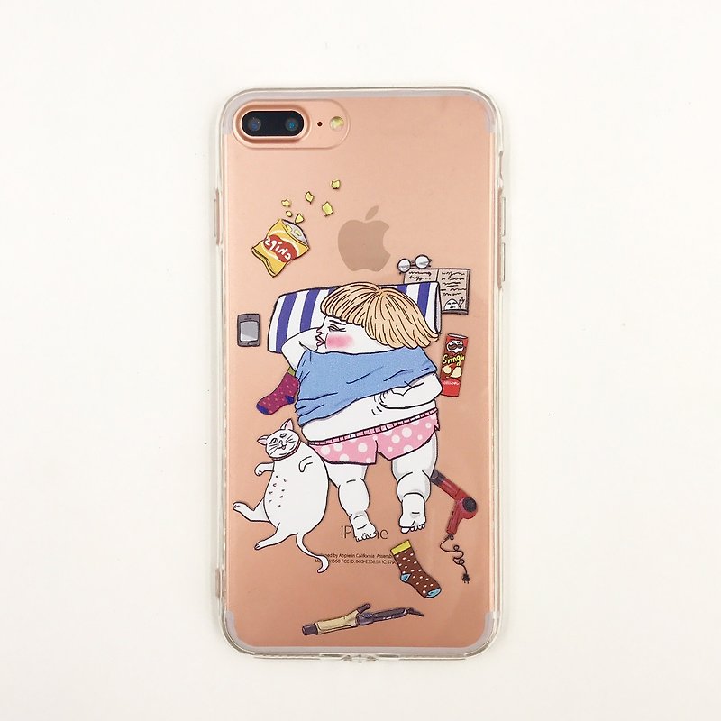 Lazy -  iPhone case - Phone Cases - Plastic Transparent