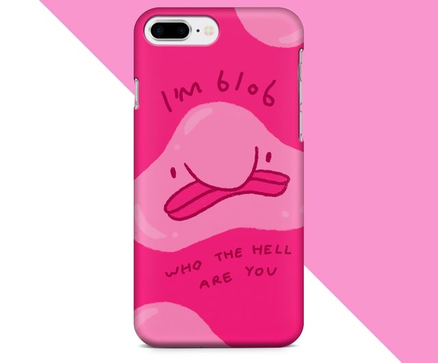 Blob fish Pink phone case Shop Fabrica Phone Cases Pinkoi