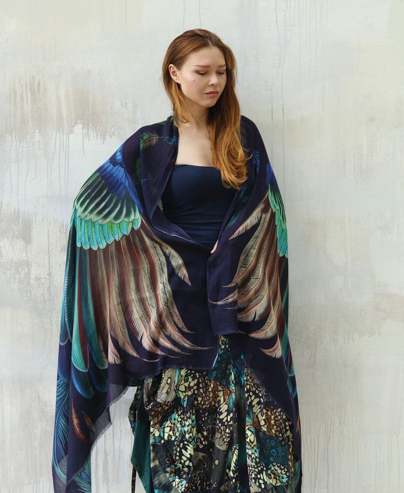 NICOLA SHAWL - 絲巾 - 棉．麻 