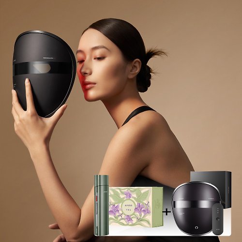 AMIRO 官方旗艦店 AMIRO 嫩膚時光面罩 + 時光機 拉提美容儀 R1 PRO MAX-可麗金綠