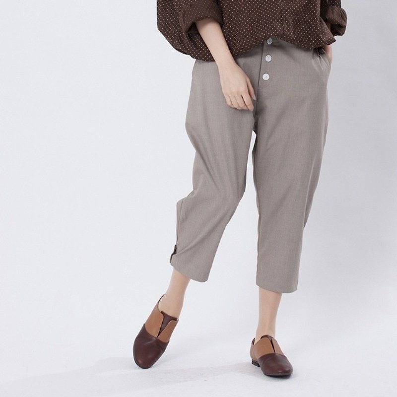 Nelson Wide leg pants/brown - Women's Pants - Cotton & Hemp Brown