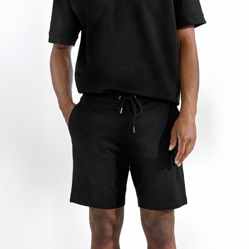 Bread & Boxers Lounge Short 男用純有機棉短褲 - 黑 - 男短褲/工作短褲 - 棉．麻 黑色