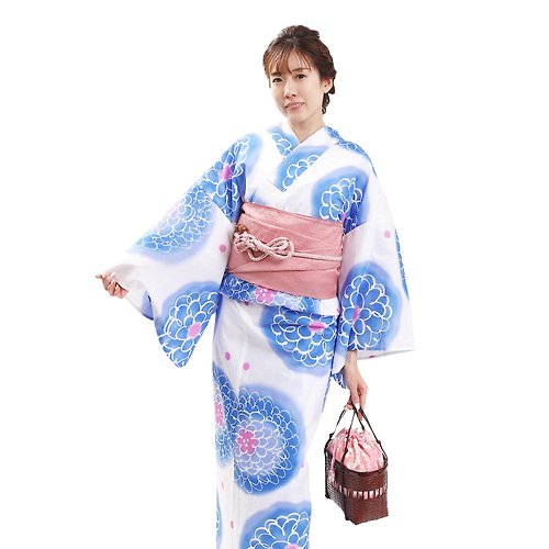 fuukakimono 日本 和服 女性 浴衣 腰帶 2件組 F Size X25-109 yukata