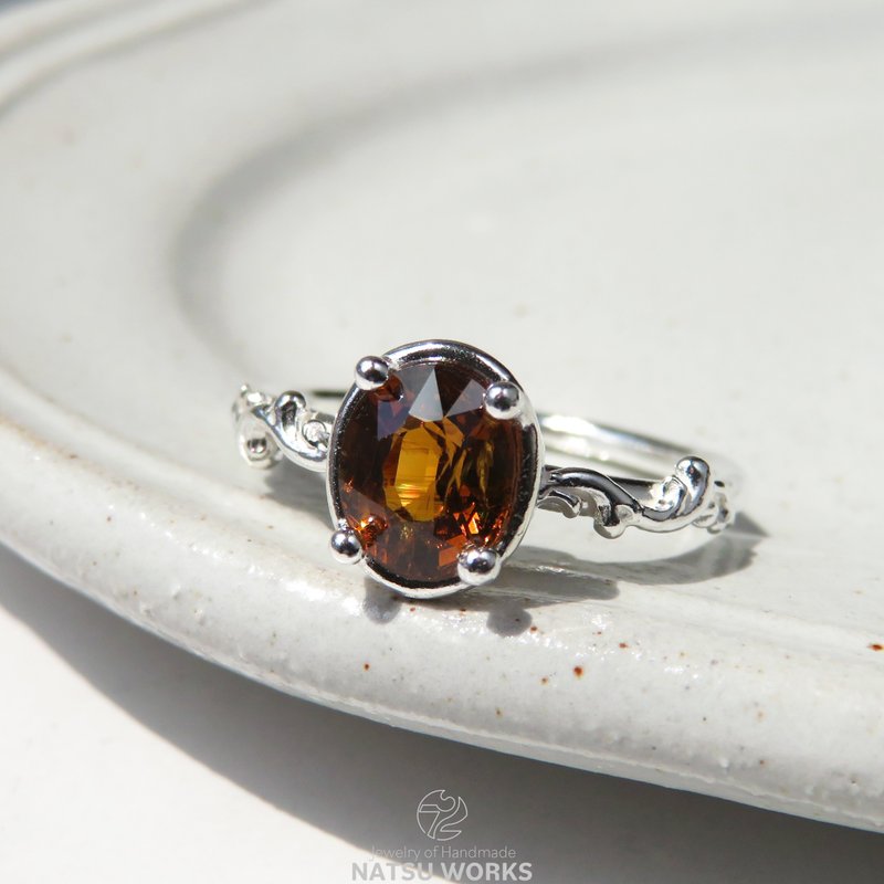 マリ ガーネット リング / Mali Garnet Ring - 戒指 - 寶石 橘色