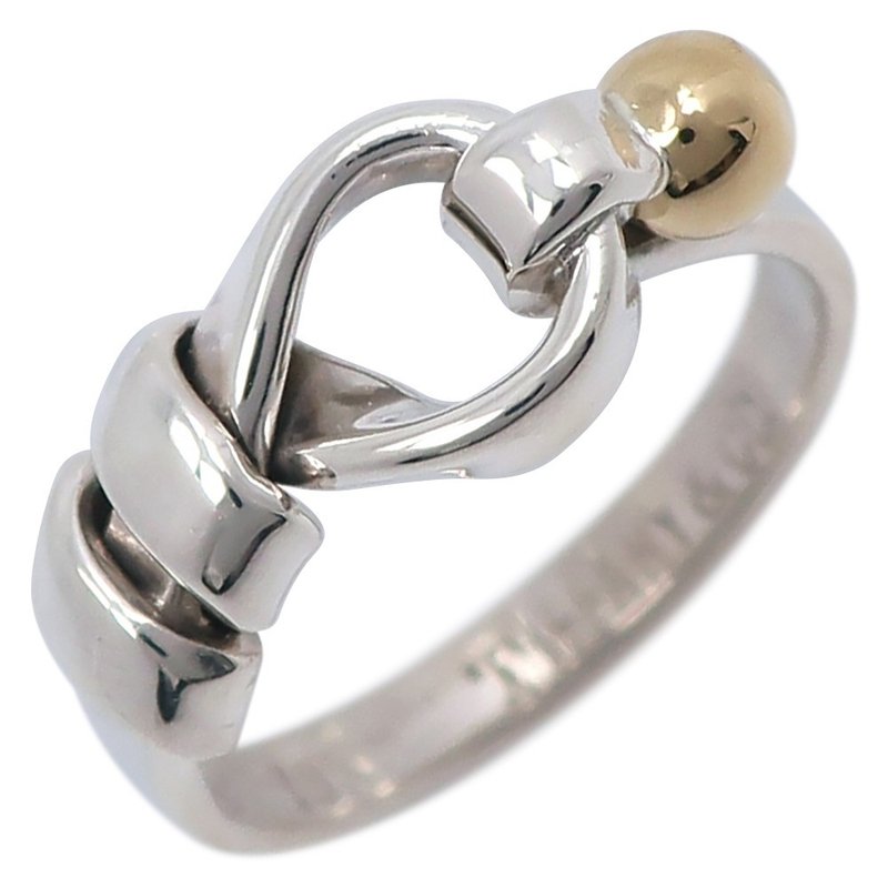 【日本直送】ティファニー TIFFANY&Co. ラブノット 7号 リング・指輪 シルバー925×K18YG 約2.7g レディース【中古】 - 戒指 - 銀 銀色