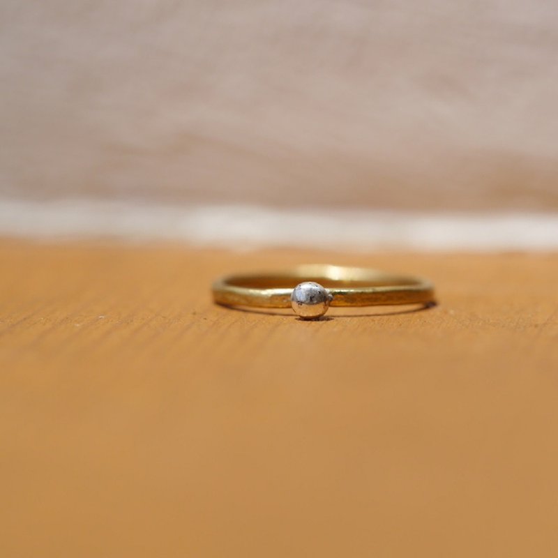 実り　リング　素材　真鍮、SV925 - 戒指 - 銅/黃銅 金色