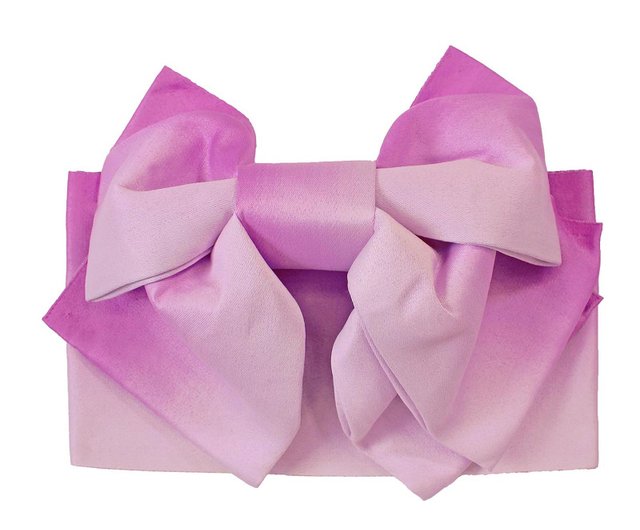 浴衣帯 作り帯 リボン グラデーション 薄紫色 - ショップ 風香きもの