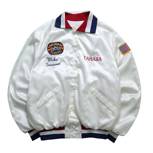 富士鳥古著屋 80s King Louie 美國製 YAMAHA 哈瓦蘇湖經典賽棒球外套